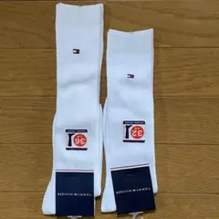 トミーヒルフィガー　スクールソックス　ハイソックス　白　2足
