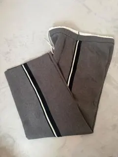 ZARA サイドラインパンツ スラックス グレー M ザラ