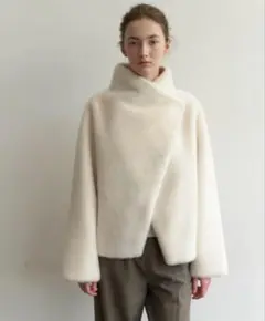 新品♡ Na.e Reversible Fur Coat_White