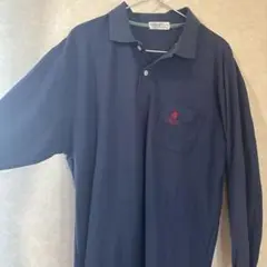 ROYAL POLO sports clubネイビー ポロシャツ LL