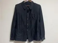 30s ライトウェイトモールスキン　ブラックモールスキン　フランスヴィンテージ 30s 40s French Work Black Moleskin Jacket 30年代 40年代