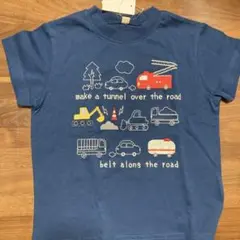 新品未使用　 ネイビー Tシャツ 100cm 車 デザイン