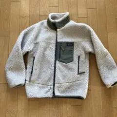 パタゴニア フリースジャケット 子供　Lサイズ　ベージュ　カーキ