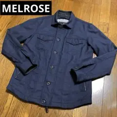 メルローズ メンズ フルジップ ジャケット ネイビー