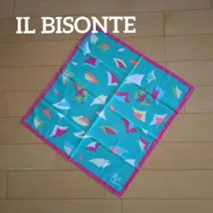 ☆ IL BISONTE 大判ハンカチ ☆ スカーフ バンダナ イルビゾンテ