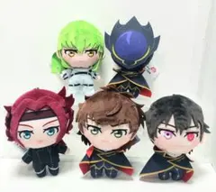コードギアス 反逆のルルーシュ ぷれちゃす ぬいぐるみ 黒の騎士団 全
