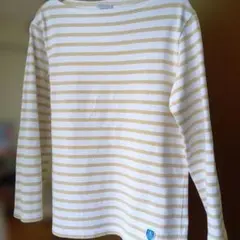 Orcival コットンロードボートネックフレンチバスクシャツ