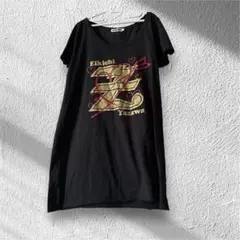 E.YAZAWA 矢沢永吉 グリッターTシャツ Mサイズ 黒