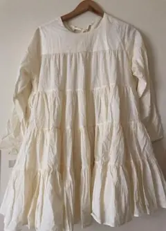 powanto lune ティアードワンピース　アイボリー