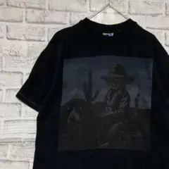 USA製90sヴィンテージTシャツ！シングルステッチ　ブラック半袖古着M718