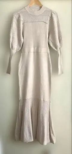 dazzlin ニットロングワンピース　アイボリー　新品　未使用