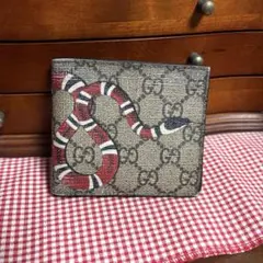 GUCCI グッチ ミケーレ期 GGスプリーム ベンガルトラ 二つ折り財布