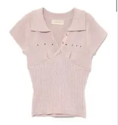 ANDMARY Lindsay logo tops pink - メルカリ