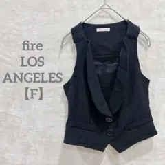 匿名配送✨fire LOS ANGELES 【F】ノースリーブベスト Vネック