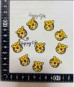 10枚　チーター　虎　刺繍アイロンワッペンまとめ