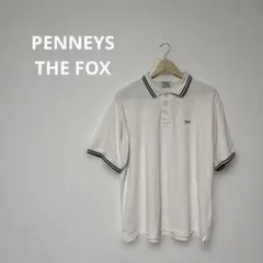 【人気】ペニーズ THE FOX 別注 襟ライン 鹿の子 ポロシャツ 白FREEのサムネイル