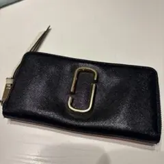 マークジェイコブス　ブラック、ピンク、グリーン　長財布　バイカラー