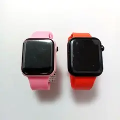 デジタルスポーツウォッチ7 ピンクオレンジ【新品】のサムネイル