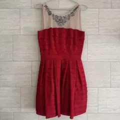 新品BCBGMAXAZRIA RUNWAYレースチュールドレープクチュールドレス