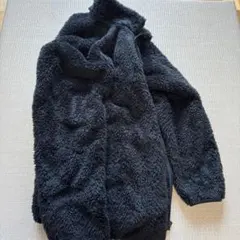 UNIQLO ファーリーフリースジップジャケット Lサイズ 紺色