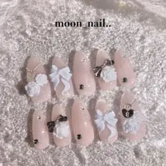 no.26 マグネット グラデーション 夏 韓国 ワンホン 薔薇 ネイルチップ