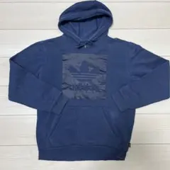 adidas ネイビー フード付きパーカー M アディダス　スウェット