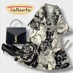 TALBOTS＊タルボット＊薔薇柄カシュクールワンピース