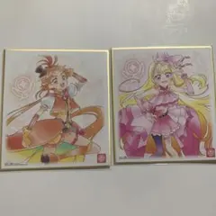 プリキュア色紙　キュアバタフライ、キュアウィング