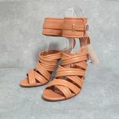 【未使用】Gianvito Rossi アンクルストラップ サンダル 22.5のサムネイル