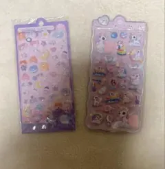ユニコーンデザイン立体シール2枚セット