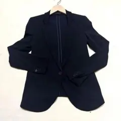 theory ネイビーテーラードジャケット　シングルボタン　サイズ0 セオリー