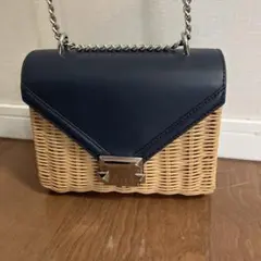 MICHAEL KORS ショルダーバッグ ネイビー/ベージュ