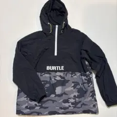 BURTLE 作業服　ナイロンジャケット カモフラ柄 ハーフジップ Mのサムネイル