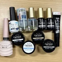 ジェルネイル 11点セット まとめ売り トップコート ベースコート クレイ など