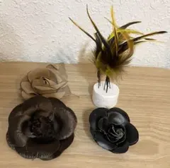 ヘアUピン(3本)&コサージュ_4点セット☆