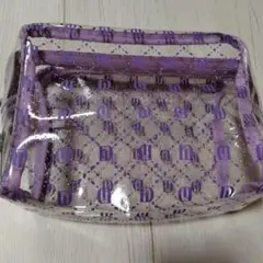 EGOIST 透明紫ロゴポーチ