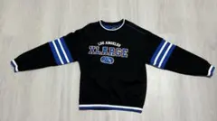 nao様　　XLARGE トレーナー　スウェット　ブラック✖️ブルー