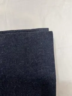 ダークブルーデニム生地 スラブ織り
