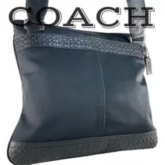 【美品】 COACH コーチ ショルダーバッグ ブラック
