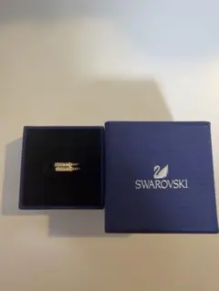 SWAROVSKI ゴールドカラー リング 2本セット 52号