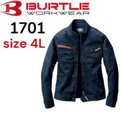 未使用！BURTLE 1701 作業用ジャケット 4L ネイビーのサムネイル