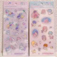 リトルツインスターズ サンリオ キキララ キラぷくシール ぷくっとシール ２種