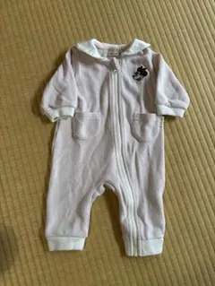 petit main ミニー刺繍ロンパース ピンク