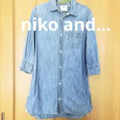 niko and… デニムシャツ　七分