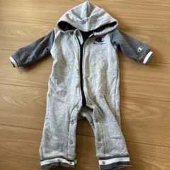 Champion フード付きロンパース グレー