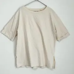 ◆グローバルワーク　半袖　Tシャツ　綿100　スリット　クルーネック　Lのサムネイル