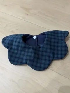 ファミリア風のタータンチェック もくもくスタイ　ハンドメイド　オーダーも可能です