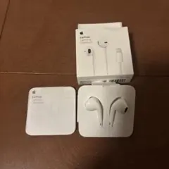 Apple イヤホン　ライトニング　純正