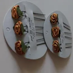 ローズモチーフヘアピン６本セット