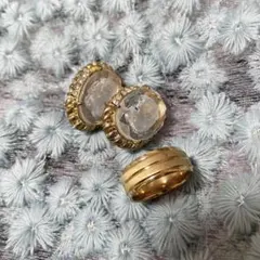 お値下げ　ヴィンテージ イヤリング 指輪 サイズ不明